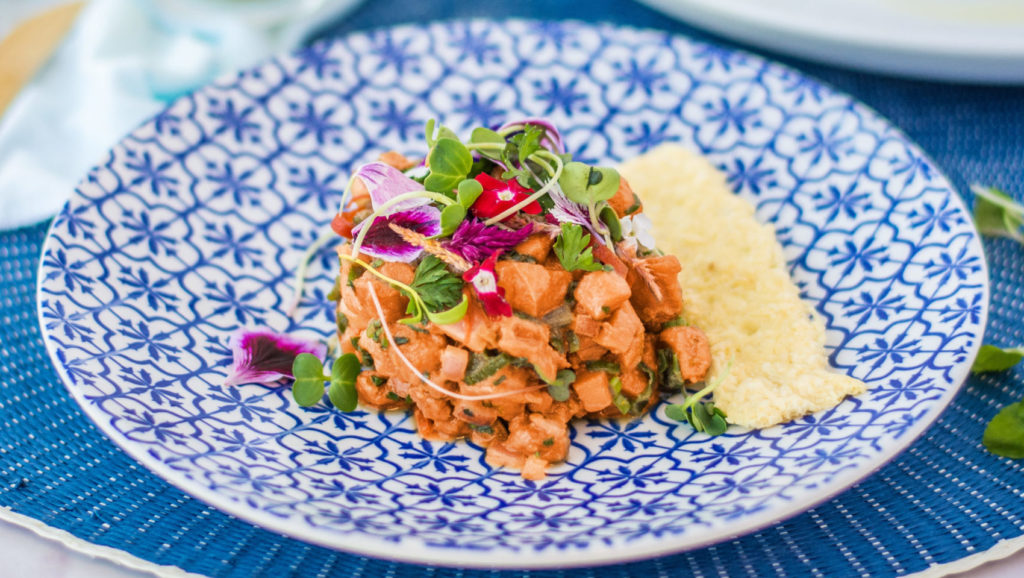 Salmon Tartar in a Soy, Ginger and Sesame Oil Marinade Camanchaca Salmons